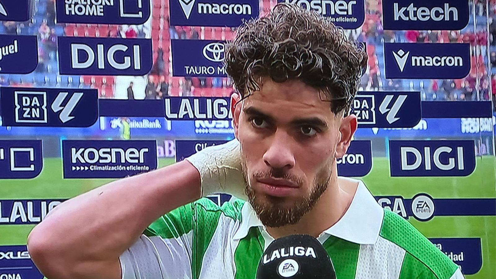 La mala fortuna, clave para Ez Abde: «Nos falta suerte»